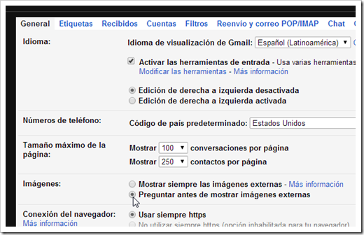 Configurar Gmail