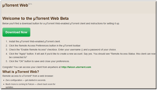 uTorrent Web