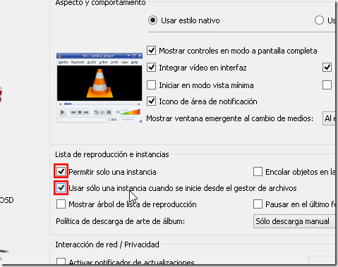 2Modificar preferencias del VLC